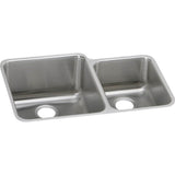 Elkay - 18 Gauge Stainless Steel 30.75'' x 21'' x 9.875'' Double Bowl Undermount Kitchen Sink - Lustrous Satin