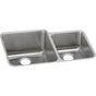 Elkay - 18 Gauge Stainless Steel 30.75'' x 21'' x 9.875'' Double Bowl Undermount Kitchen Sink - Lustrous Satin