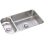 Elkay - 18 Gauge Stainless Steel 32.25'' x 18.25'' x 7.75'' Double Bowl Undermount Kitchen Sink Kit - Lustrous Satin