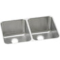 Elkay - 18 Gauge Stainless Steel 31.25'' x 20'' x 9.875'' Double Bowl Undermount Kitchen Sink - Lustrous Satin