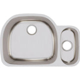 18 Gauge Stainless Steel 31.5'' x 21.125'' x 10'' Double Bowl Undermount Kitchen Sink