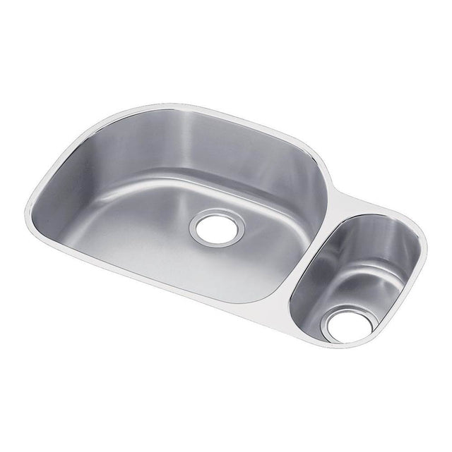 Elkay - 18 Gauge Stainless Steel 31.5'' x 21.125'' x 10'' Double Bowl Undermount Kitchen Sink - Lustrous Satin