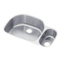 Elkay - 18 Gauge Stainless Steel 31.5'' x 21.125'' x 10'' Double Bowl Undermount Kitchen Sink - Lustrous Satin