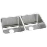 Elkay - 18 Gauge Stainless Steel 35.75'' x 18.5'' x 10'' Double Bowl Undermount Kitchen Sink - Lustrous Satin