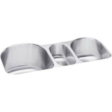 Elkay - 18 Gauge Stainless Steel 39.5'' x 20'' x 10'' Triple Bowl Undermount Kitchen Sink - Lustrous Satin