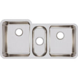 18 Gauge Stainless Steel 40'' x 20.5'' x 9.875'' Triple Bowl Undermount Kitchen Sink