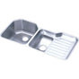Elkay - 18 Gauge Stainless Steel 41.5'' x 20.5'' x 9.5'' Double Bowl Undermount Kitchen Sink - Lustrous Satin