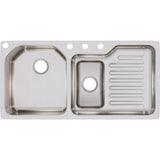 18 Gauge Stainless Steel 41.5'' x 20.5'' x 9.5'' Double Bowl Undermount Kitchen Sink