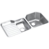 Elkay - 18 Gauge Stainless Steel 41.5'' x 20.5'' x 9.5'' Double Bowl Undermount Kitchen Sink - Lustrous Satin