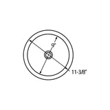 18 Gauge CuVerro antimicrobial copper 11.375'' x 11.375'' x 4.75'' Single Bowl Undermount Bathroom Sink