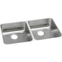 Elkay - 18 Gauge Stainless Steel 35.75'' x 18.5'' x 4.875'' Double Bowl Undermount Kitchen Sink - Lustrous Satin
