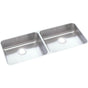 Elkay - 18 Gauge Stainless Steel 35.75'' x 18.5'' x 5.375'' Double Bowl Undermount Kitchen Sink - Lustrous Satin