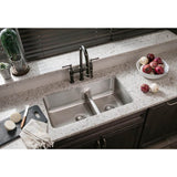 18 Gauge Stainless Steel 32.0625'' x 18.5'' x 9'' Double Bowl Undermount Kitchen Sink