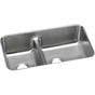 Elkay - 18 Gauge Stainless Steel 32.0625'' x 18.5'' x 9'' Double Bowl Undermount Kitchen Sink - Lustrous Satin