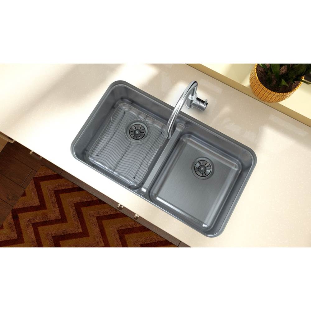 Stainless Steel 12-1/2'' x 14-3/8'' x 1-1/8'' Bottom Grid