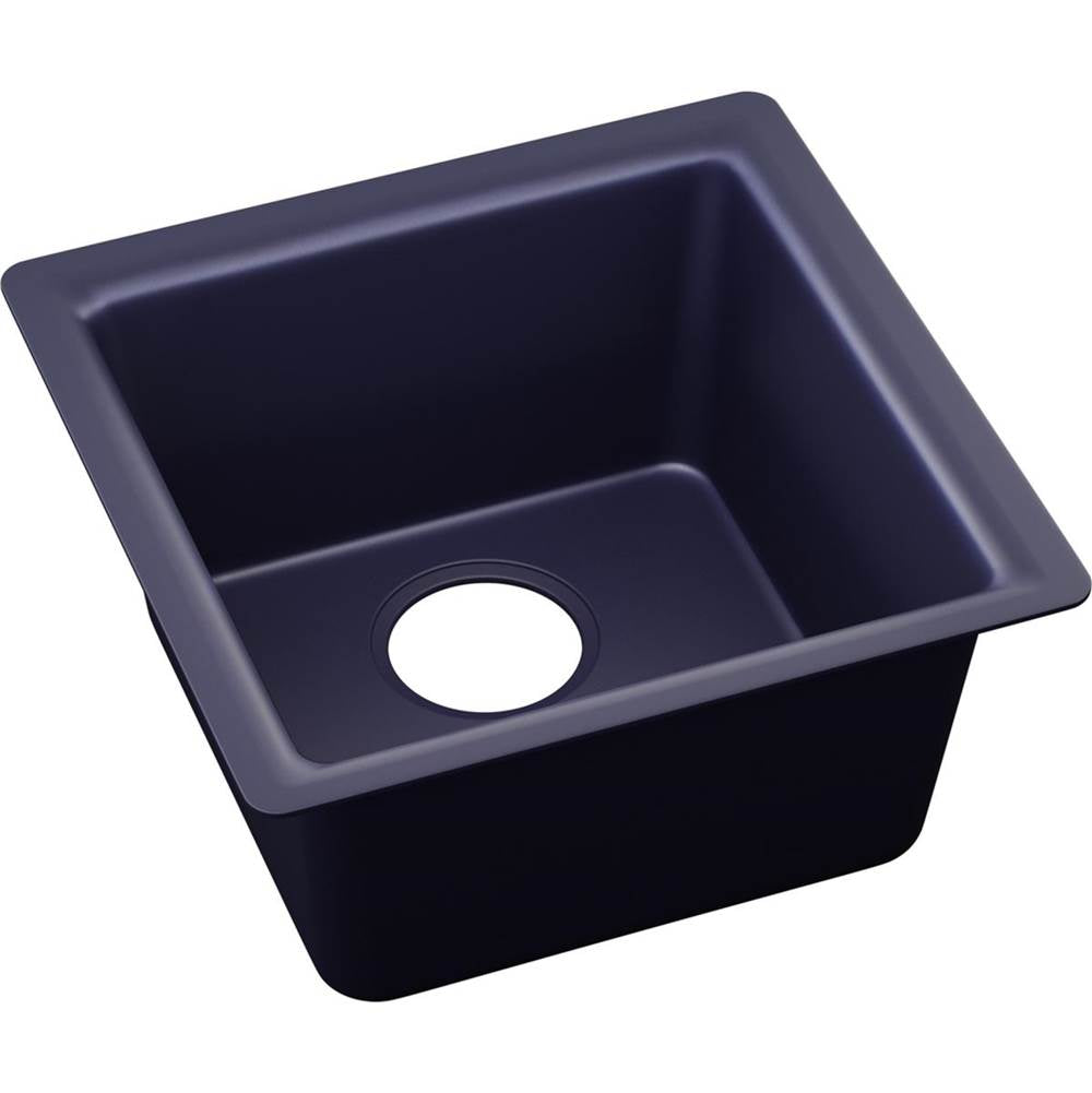 Elkay - Quartz Luxe 15-3/4'' x 15-3/4'' x 7-11/16'' Single Bowl Dual Mount Bar Sink Jubilee - Jubilee