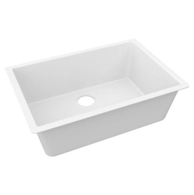 Elkay - Quartz Luxe 33'' x 18-7/16'' x 9-7/16'', Single Bowl Undermount Sink, Arctic Fox - Arctic Fox