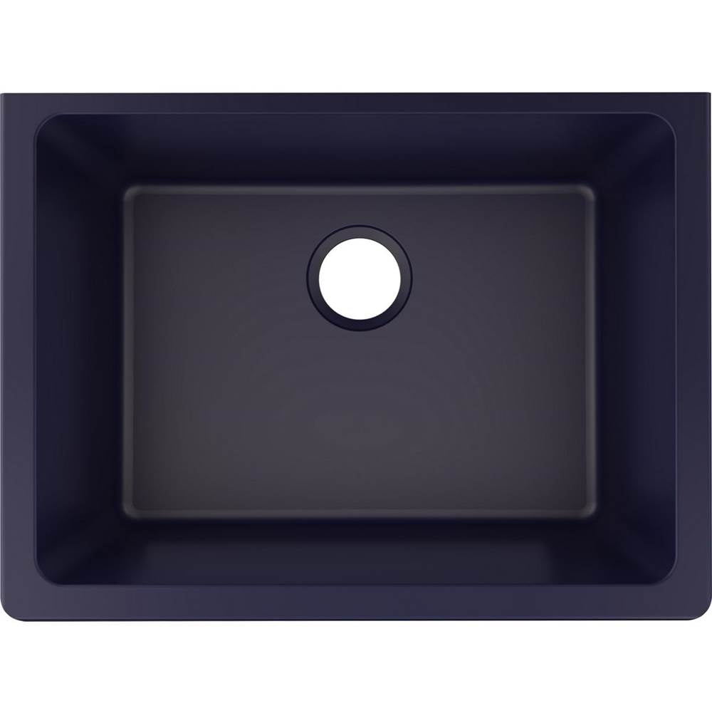 Quartz Luxe 24-5/8'' x 18-1/2'' x 9-1/2'' Single Bowl Undermount Sink Caviar