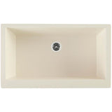 Quartz Luxe 35-7/8'' x 20-15/16'' x 9'' Single Bowl Farmhouse Sink with Perfect Drain Caviar