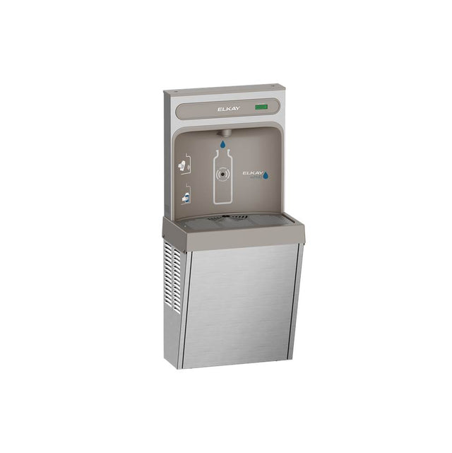 Elkay - ezH2O Refrigerated Surface Mount Bottle Filling Station, Non-Filtered 8GPH Stainless Steel - Stainless Steel