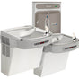 Elkay - ezH2O Bottle Filling Station with Bi-Level ADA Cooler Dual Hands Free Activation, Non-Filtered Refrigerated Light Gray - Light Gray Granite
