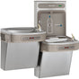 Elkay - ezH2O Bottle Filling Station with Bi-Level ADA Cooler Dual Hands Free Activation Non-Filtered Refrigerated Stainless - Stainless Steel