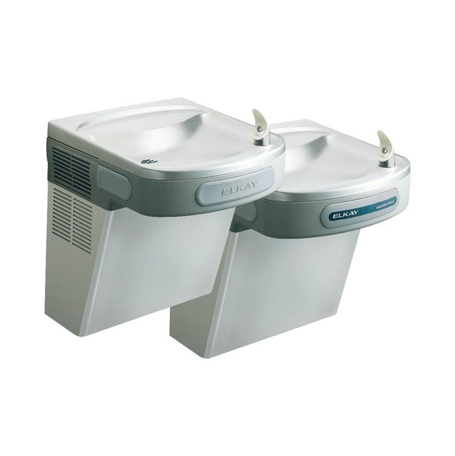 Elkay - Versatile Cooler Wall Mount Bi-Level ADA Hands-Free, Non-Filtered Refrigerated Stainless - Stainless Steel