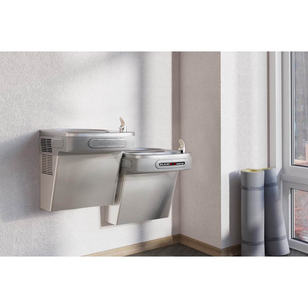 Versatile Cooler Wall Mount Bi-Level ADA Hands-Free, Non-Filtered Refrigerated Stainless