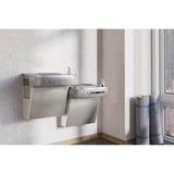 Versatile Cooler Wall Mount Bi-Level ADA Hands-Free, Non-Filtered Refrigerated Stainless