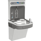 Elkay - ezH2O Bottle Filling Station with Single ADA Vandal-Resistant Cooler, Non-Filtered Refrigerated Stainless - Stainless Steel