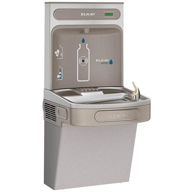 Elkay - ezH2O Bottle Filling Station with Single ADA Cooler, Non-Filtered Non-Refrigerated Light Gray - Light Gray Granite