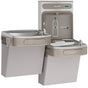 Elkay - ezH2O Bottle Filling Station and Versatile Bi-Level ADA Vandal-Resistant Cooler, Non-Filtered Refrigerated Light Gray - Light Gray Granite