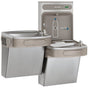 Elkay - ezH2O Bottle Filling Station and Versatile Bi-Level ADA Vandal-Resistant Cooler, Non-Filtered Refrigerated Stainless - Stainless Steel