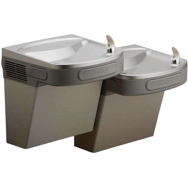 Elkay - Versatile Cooler Wall Mount Bi-Level ADA Non-Filtered, Non-Refrigerated Light Gray Granite - Light Gray Granite