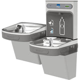 Elkay - ezH2O Bottle Filling Station and Versatile Bi-Level ADA Vandal-Resistant Cooler, Non-Filtered Non-Refrigerated Light Gray - Light Gray Granite