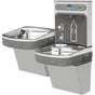 Elkay - ezH2O Bottle Filling Station and Versatile Bi-Level ADA Vandal-Resistant Cooler, Non-Filtered Non-Refrigerated Light Gray - Light Gray Granite