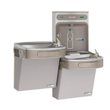 Elkay - ezH2O Bottle Filling Station and Versatile Bi-Level ADA Cooler, High Efficiecny Non-Filtered Refrigerated Light Gray - Light Gray Granite