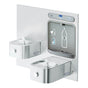 Elkay - ezH2O Bottle Filling Station and Integral Soft Sides Fountain, Non-Filtered Non-Refrigerated Stainless - Stainless Steel