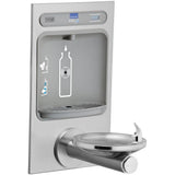 Elkay - ezH2O Bottle Filling Station with Integral SwirlFlo Fountain, Non-Filtered Non-Refrigerated Stainless - Stainless Steel