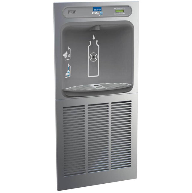 Elkay - ezH2O In-Wall Bottle Filling Station with Mounting Frame, Non-Filtered Refrigerated Stainless - Stainless Steel