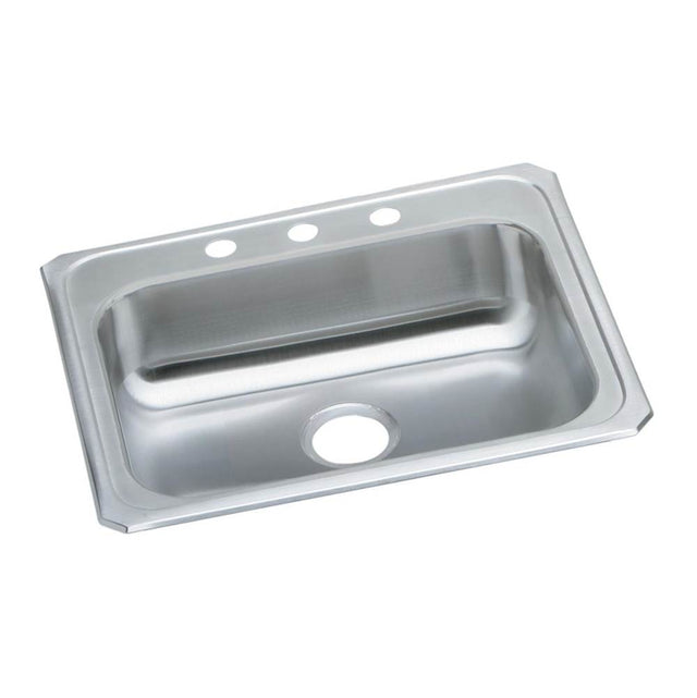 Elkay - 20 Gauge Stainless Steel 25'' x 21.25'' x 5.375'' Single Bowl Drop-in Kitchen Sink - Brushed Satin