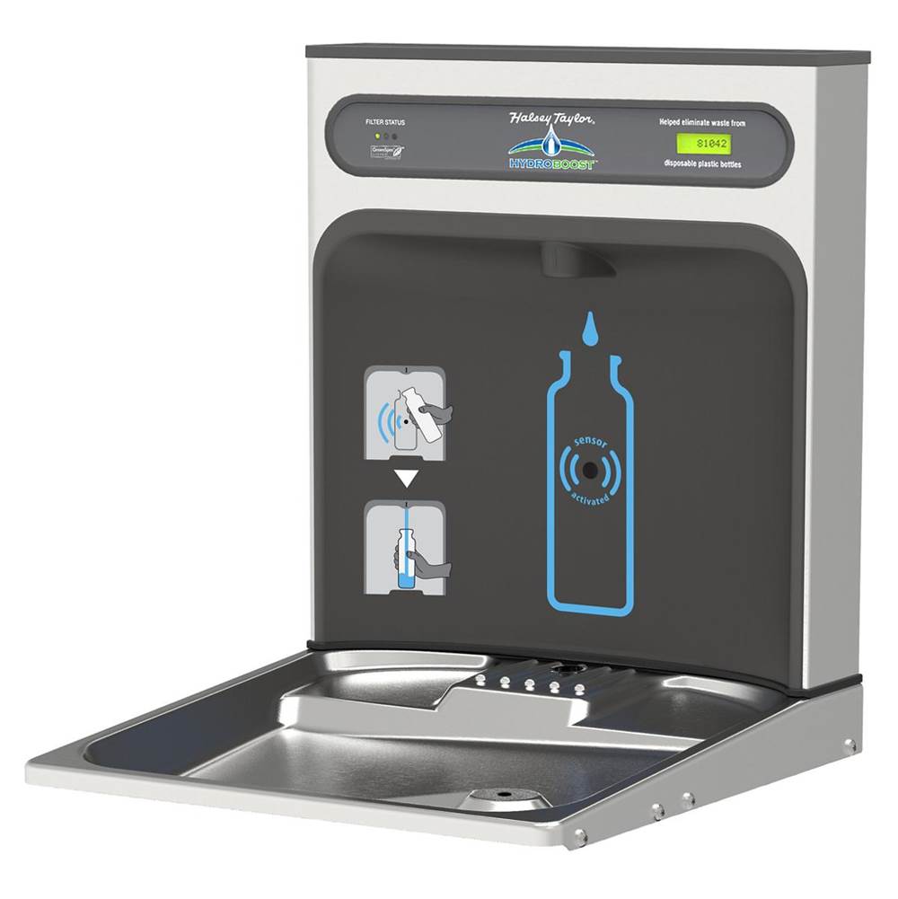 Elkay - Halsey Taylor HydroBoost Bottle Filling Station RetroFit Kit, Filtered Non-Refrigerated - Stainless Steel