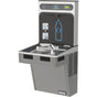 Elkay - Halsey Taylor HydroBoost Bottle Filling Station & Single ADA Cooler, Filtered 8 GPH Platinum Vinyl