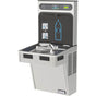 Elkay - Halsey Taylor HydroBoost Bottle Filling Station & Single ADA Cooler, Filtered 8 GPH Stainless Steel - Stainless Steel