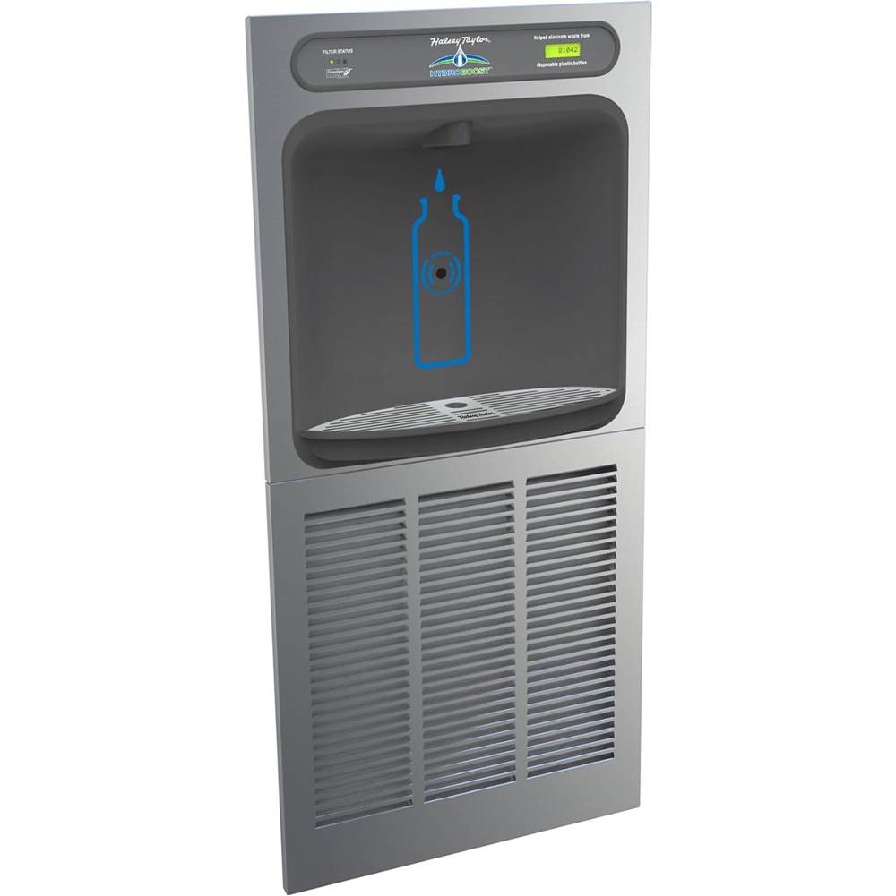 Elkay - Halsey Taylor HydroBoost In-Wall Bottle Filling Station, High Efficiency Filtered 8 GPH Stainless - Stainless Steel