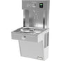 Elkay - Halsey Taylor HydroBoost Vandal-Resistant Bottle Filling Station & Single ADA Cooler Non-Filtered 8 GPH Stainless - Stainless Steel