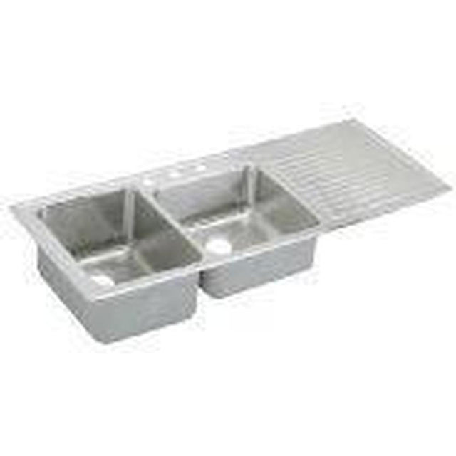 Elkay - 18 Gauge Stainless Steel 54'' x 22'' x 10'' Double Bowl Drop-in Kitchen Sink