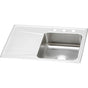 Elkay - 18 Gauge Stainless Steel 33'' x 22'' x 7.625'' Single Bowl Drop-in Kitchen Sink - Lustrous Satin