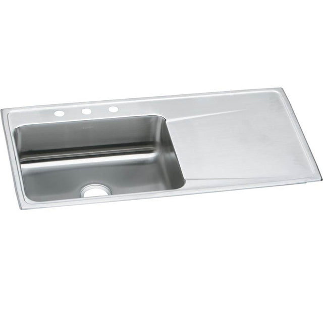 Elkay - 18 Gauge Stainless Steel 43'' x 22'' x 7.625'' Single Bowl Drop-in Kitchen Sink - Lustrous Satin