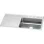 Elkay - 18 Gauge Stainless Steel 43'' x 22'' x 7.625'' Single Bowl Drop-in Kitchen Sink - Lustrous Satin